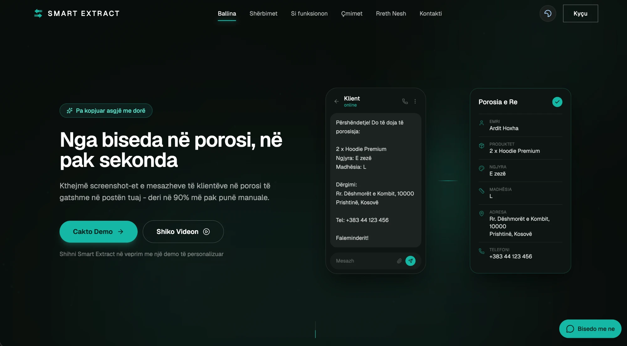Smart Extract website